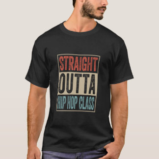ヒップホップ教室出たてのレトロヒップホップ音楽B Tシャツ