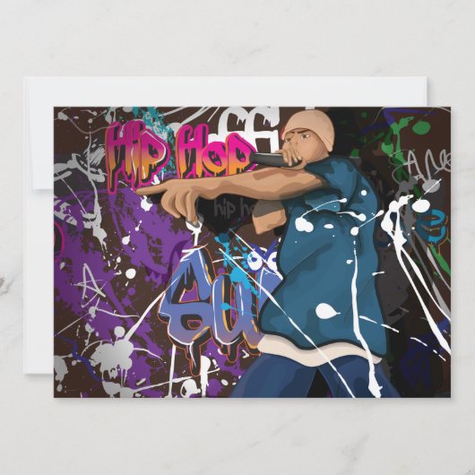 ヒップホップ星 招待状 (正面)