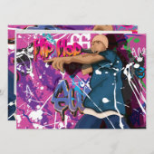 ヒップホップ星 招待状 (正面/裏面)