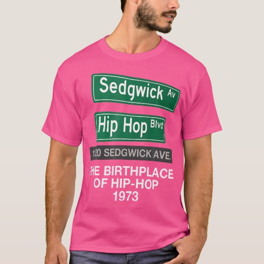 ヒップホップ発祥の地1520セジウィックアヴェ。50年の Tシャツ (正面)