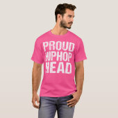 ヒップホップ誇りを持ったヘッド – ヒップホップラップの恋人 Tシャツ (正面フル)
