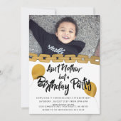 ヒップホップ誕生日パーティフォト招待状 招待状 (正面)