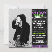ヒップホップ誕生日招待状 招待状 (正面)