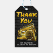 ヒップホップ誕生日-メッセージカード ギフトタグ (正面)