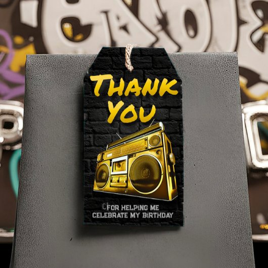 ヒップホップ誕生日-メッセージカード ギフトタグ