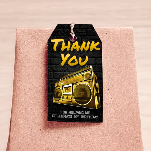 ヒップホップ誕生日-メッセージカード ギフトタグ