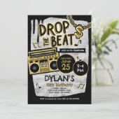 ヒップホップ誕生日 招待状 (スタンド正面)