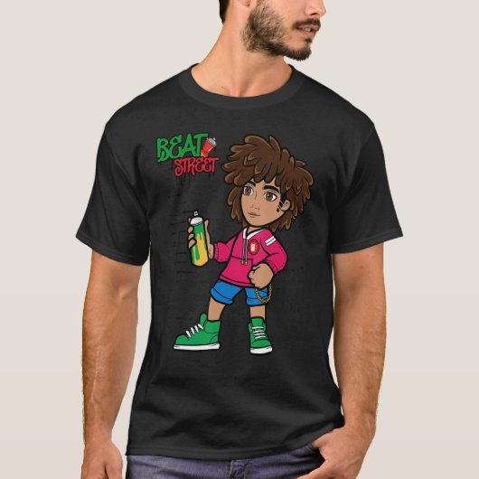 ヒップホップ踊りブレイクダンス春サマー通りP Tシャツ (正面)