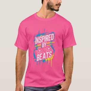 ヒップホップ踊りブレイクラップのダンス音楽振付 Tシャツ