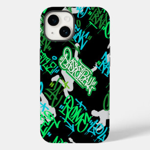 ヒップホップ通りアーツパターンブラックBG Case-Mate iPhone 14ケース