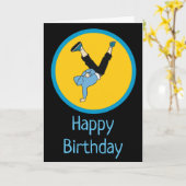 ヒップホップ通りスタイルダンサー カード (黄色い花)