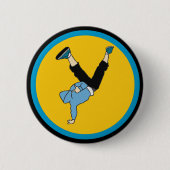 ヒップホップ通りスタイルダンサー 缶バッジ (正面)