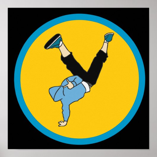 ヒップホップ通りスタイルブレイクダンサー ポスター (正面)