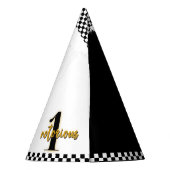 ヒップホップ金ゴールドグラフィティBボーイ悪名高いワン誕生日 パーティーハット (裏面)