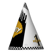 ヒップホップ金ゴールドグラフィティBボーイ悪名高いワン誕生日 パーティーハット (右)