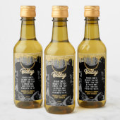 ヒップホップ金ゴールドチェーンベビーシャワー ワインラベル (ボトル)