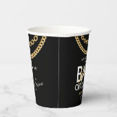 ヒップホップ金ゴールドチェーンベビーシャワー 紙コップ (右)