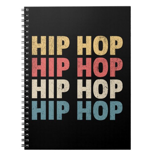 ヒップホップ音楽 ノートブック (正面)