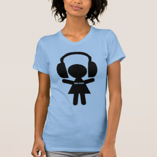 ヒップホップ音楽、ヘッドホーン、ヒップホップ愛 Tシャツ