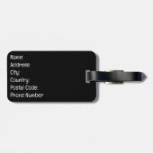 ヒップホップ音楽 ラゲッジタグ (裏面横)