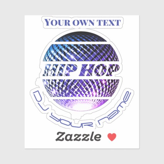 ヒップホップ音楽DJプロモーションカスタム – カットビニールスティック シール (シート)