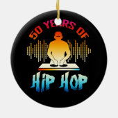 ヒップホップ50周年記念50年DJターンテーブル197 セラミックオーナメント (裏面)