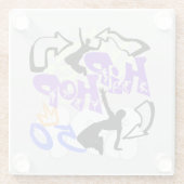 ヒップホップ50.w ガラスコースター (裏面)