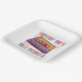 ヒップホップ90年代オールドスクールカセット誕生日 ペーパープレート (傾斜あり)