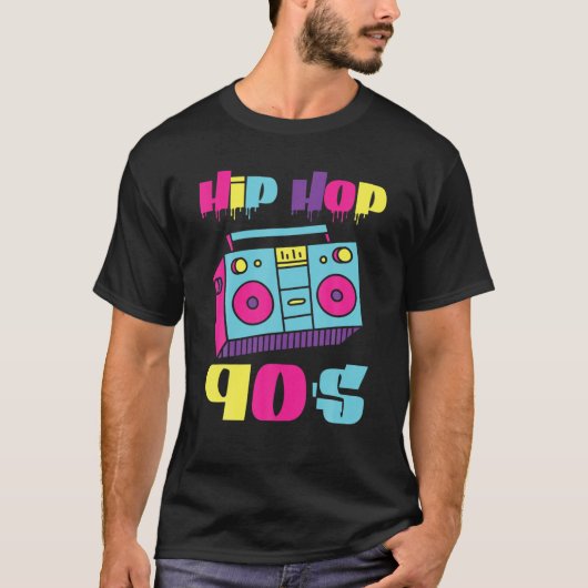 ヒップホップ90Sミュージックスローヒップホップ Tシャツ (正面)