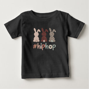 ヒップホップ イースター うさぎ 春 かわいい ベビーTシャツ