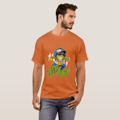 ヒップホップ カエル かわいい女の子 Tシャツ (正面フル)