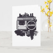 ヒップホップ カード (黄色い花)