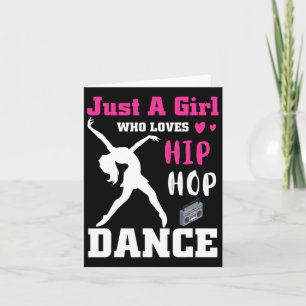 ヒップホップ・ダンス・ブレイクダンス・ダンが大好きな女の子 カード