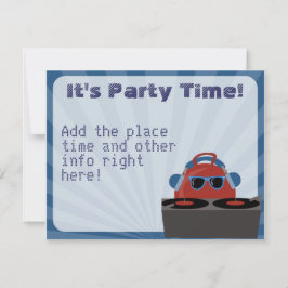 ヒップホップ バウンスボール DJ パーティー 招待状