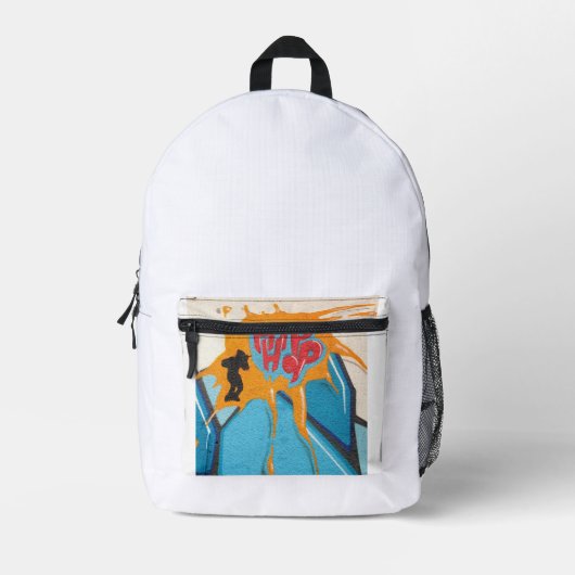 ヒップホップ、バックパック 🎒 プリントバックパック (正面)