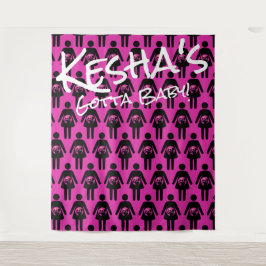 ヒップホップ ベイビー シャワー|妊婦 アイコン フォト バックドロップ タペストリー