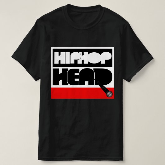 ヒップホップ マイクを落とせ Tシャツ (デザイン正面)