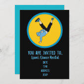 ヒップホップ モダン ボーイズ ダンス発表会 招待状 (正面/裏面)