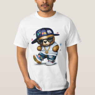 ヒップホップ，動物，鳥，クール,ラップの,おもしろい漫画， Tシャツ