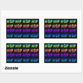 ヒップホップ 長方形シール (シート)