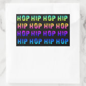 ヒップホップ 長方形シール (バッグ)