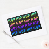 ヒップホップ 長方形シール (封筒)