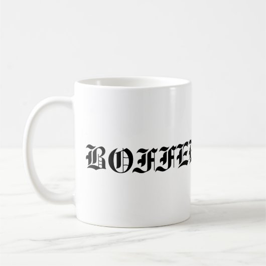 ヒップホップ"Boffee"のコーヒー・マグ コーヒーマグカップ (左)