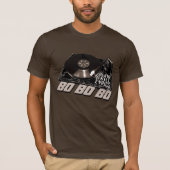 ヒップホップBO BO BOビートスキル歌詞レコードプレーヤー Tシャツ (正面)