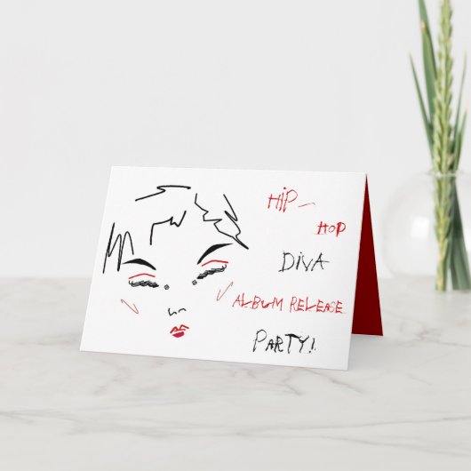 ヒップホップDivaアルバムリリースパーティー 招待状 (正面)