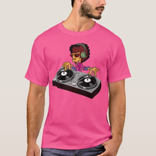 ヒップホップDJ Tシャツ (正面)