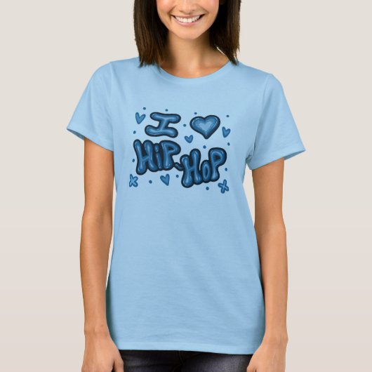 ヒップホップTシャツが好き Tシャツ (正面)