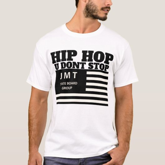 ヒップホップUストップ Tシャツ (正面)
