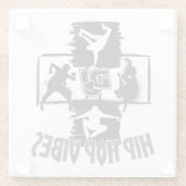 ヒップホップVibes 2.w ガラスコースター (裏面)