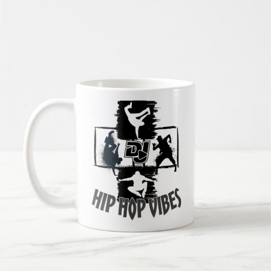 ヒップホップVibes 2.w コーヒーマグカップ (左)